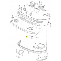 LISTWA ZDERZAKA PRAWY PRZÓD VOLKSWAGEN CADDY SEAT CORDOBA OE 6K0853666C