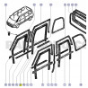 USZCZELKA DRZWI PRAWY TYŁ RENAULT ESPACE III AVANTIME OE 6025305644