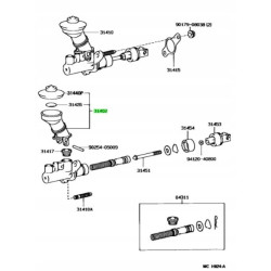 PODZESPOŁ ZBIORNIKA, POMPA SPRZĘGŁA TOYOTA COROLLA OE 31402-12050