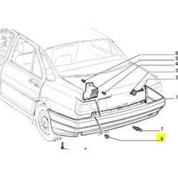 GUMA ZDERZAK TYŁ FIAT TEMPRA TIPO OE 7607734