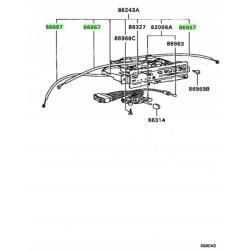 PRZEWÓD, URZĄDZENIA STERUJĄCE GRZEJNIKIEM MITSUBISHI L200 OE MB380776