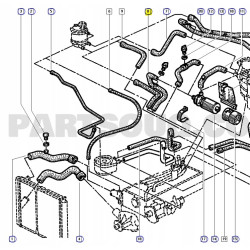 Wąż układu chłodzenia cieczą Renault 21 OE 7700814423