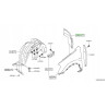NISSAN QASHQAI J11 MK2 Osłona otworu w błotniku przednim prawym 66898-4EA0B