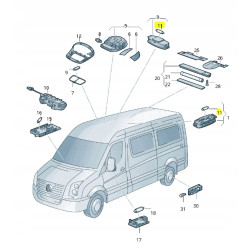 Żarówka 12V/15W 2006 - 2016 Volkswagen Crafter OE 2E0947171