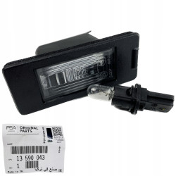 Lampka tablicy rejestracyjnej Opel Zafira C Astra J OE 13590043 oryginał