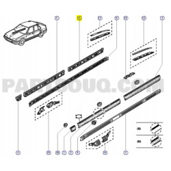 LISTWA DRZWI PRAWY TYŁ RENAULT R19 OE 7701367348