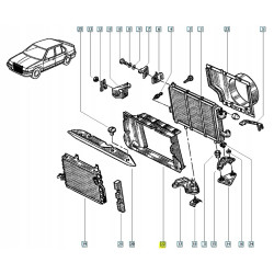 OBUDOWA CHŁODNICY RENAULT 19 OE 7700787614