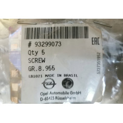OPEL ZAFIRA B ASTRA J 1.7D ŚRUBA POMPY WODY OE 93299073
