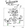 PIERŚCIEŃ KOLEKTORA WYDECHOWEGO Toyota Land Cruiser OE 17151-61010