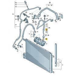 Audi OE 8E0260749C oring przewodu klimatyzacji 8E0260749C