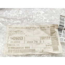 Kratka wentylacyjna, zderzak Volkswagen PASSAT z przodu z lewej, 3C0853665A
