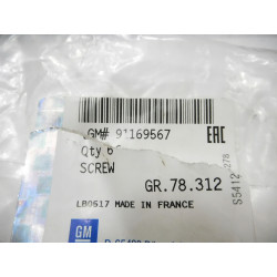 Śruba zderzaka przedniego Opel Vivaro A OE 91169567