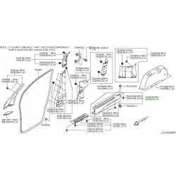 Oryginalna pokrywa akumulatora Nissan Qashqai J11 24431-4EA0B