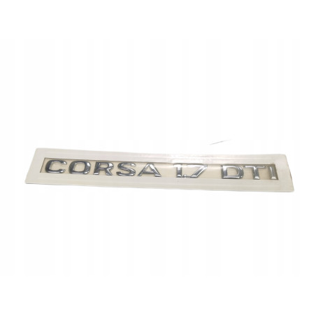 Emblemat na tylną klapę bagażnika Opel Corsa C do Corsy 1.7 DTI 9196306