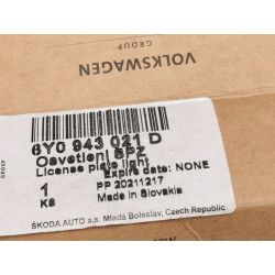 Lampa, lampka oświetlenia tablicy rejestracyjnej Skoda Fabia I 6Y0943021D