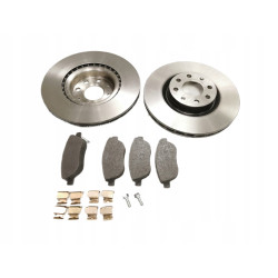 TARCZE HAMULCOWE + KLOCKI PRZÓD GRANDE PUNTO CORSA D 284MM 93169289