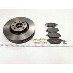 TARCZE HAMULCOWE + KLOCKI PRZÓD GRANDE PUNTO CORSA D 284MM 93169289