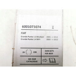 Zestaw szczęk hamulcowych Oś tylna MOPAR FIAT GRANDE PUNTO OE 6001073074