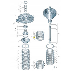 Przekładka sprzęgła Dysk wewnętrzny 2,90 mm AUDI A4 OE 01J323941D