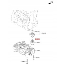 Hyundai 26420-2B720 Śruba mocująca chłodnicę oleju prawa 26420 2B720