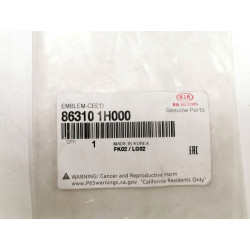 Emblemat, napis CEED tył KIA CEED OE 86310 1H000