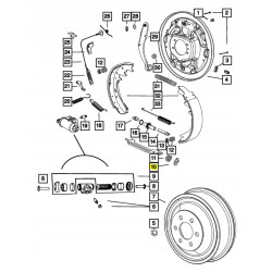 Zaczep amortyzatora hamulca postojowego MOPAR Jeep Cherokee OE 4773762
