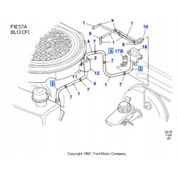 Złącze Przewody Podciśnieniowe FORD Fiesta 1989-1996 (CX) 6164266