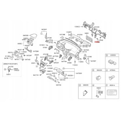 Śruba, deska rozdzielcza konsola Hyundai Accent Elantra IX35 OE 11293 08201