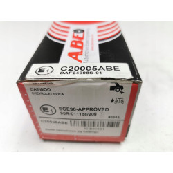 Zestaw klocków hamulcowych, hamulce tarczowe tył ABE C20005ABE