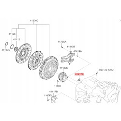 POKRYWA-OTWÓR WENTYLACYJNY, UKŁAD NAPĘDOWY HYUNDAI TUCSON 2015- 41417 2D100