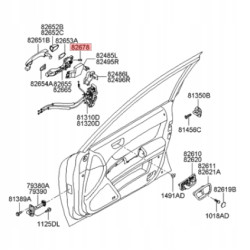 ŚRUBA MOCOWANIA KLAMKI DRZWI HYUNDAI I30 2007- OE 82678 3K000
