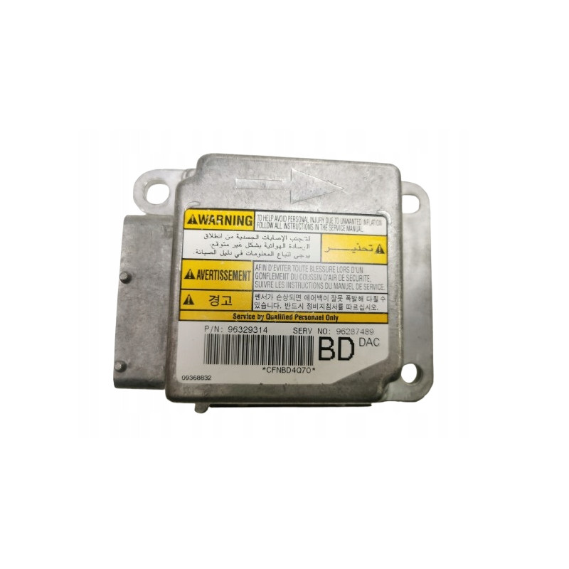 MODUŁ SENSOR AIRBAG DAEWOO NUBIRA II 96329314
